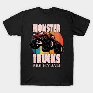 Monster Truck Retro Back To School T-Shirt